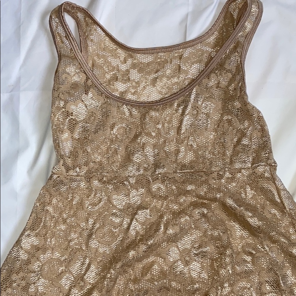 gold bathen suit cover or dance coustume